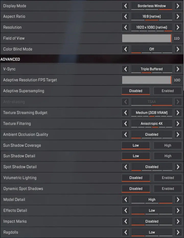 Best Settings For Apex Legends Best Car