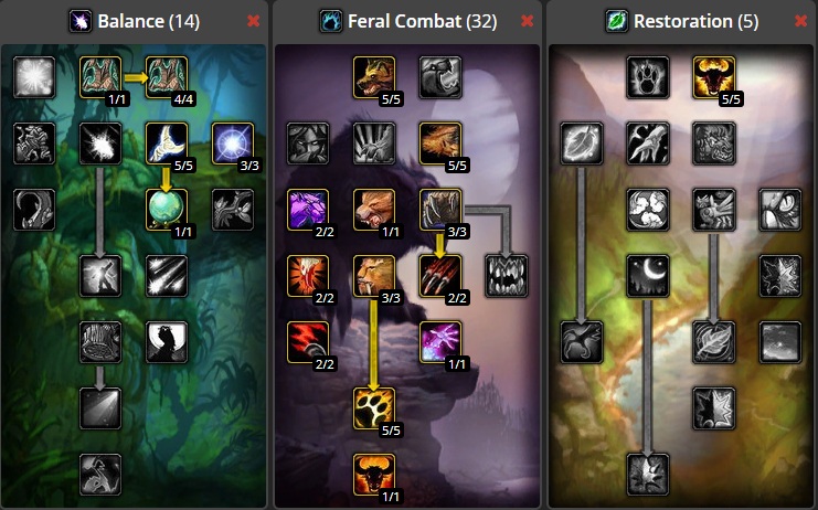 World of Warcraft Classic Druid Leveling Guide Leveling Locations 160