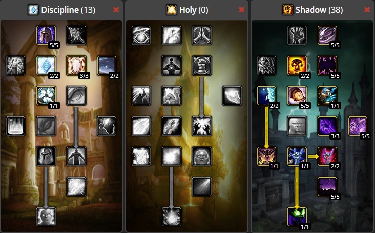 Classic Priest Racial Spells