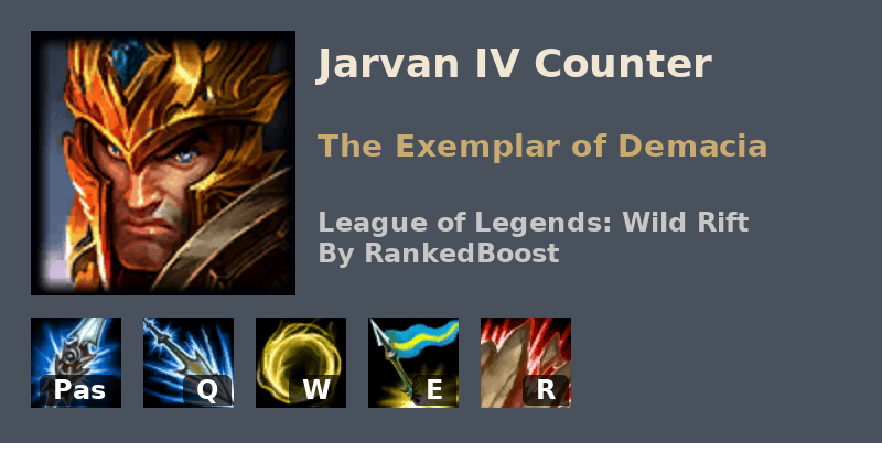 LoL Wild Rift Jarvan IV Counters Best Counters Jarvan IV is Weak Against
