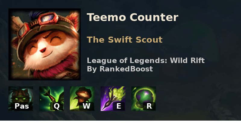 LoL Wild Rift Teemo Counters Best Counters Teemo is Weak Against