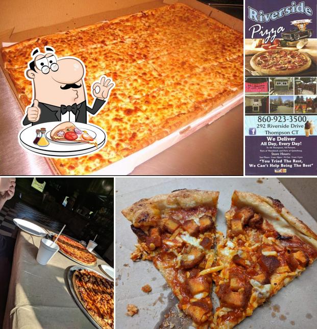 Riverside Pizza in Thompson Restaurant menu and reviews