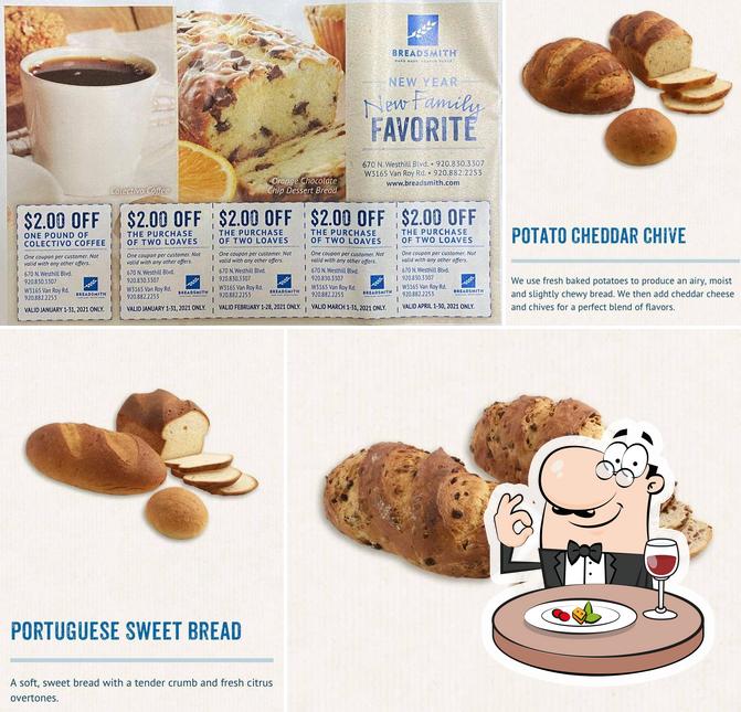 Breadsmith, 670 N Westhill Blvd in Appleton Restaurant menu and reviews