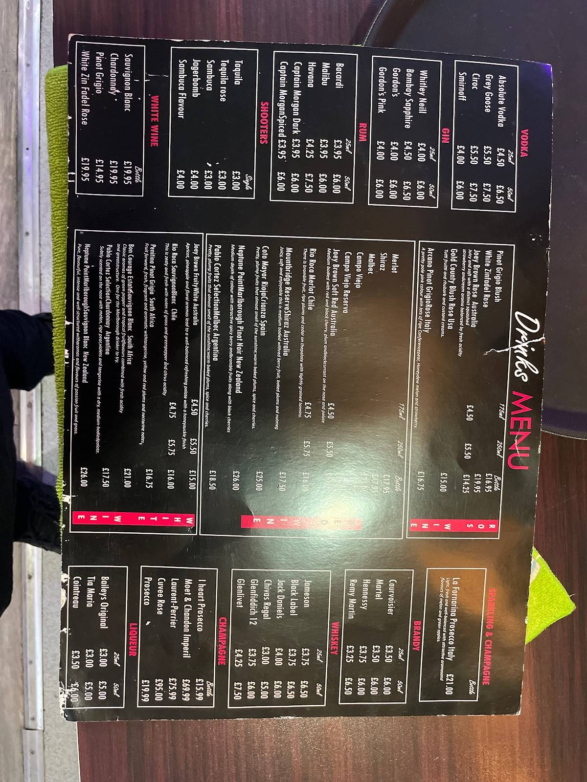 Menu at POP’DOM restaurant, Willerby, 143 Kingston Rd