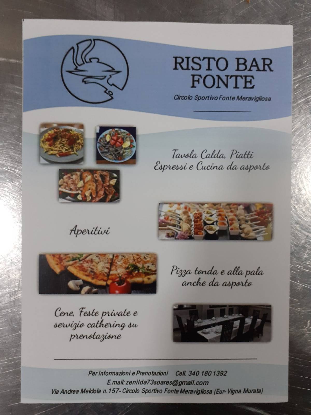 Menu da Risto Bar Fonte, Roma