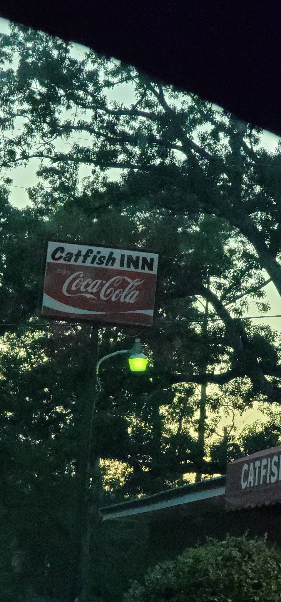 Menu at Catfish Inn restaurant, Hodge, Arcadia Hwy