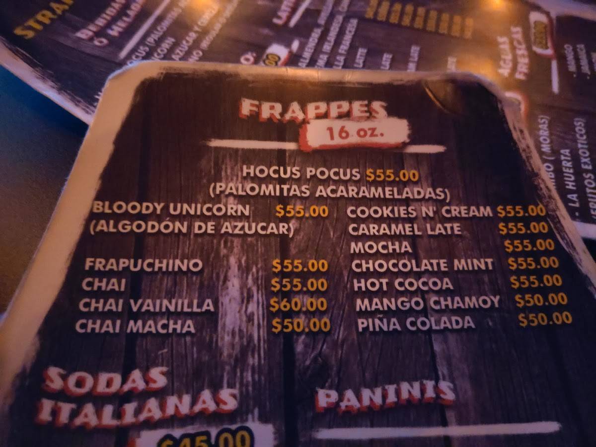 Carta del café Stranger Coffee, Monterrey