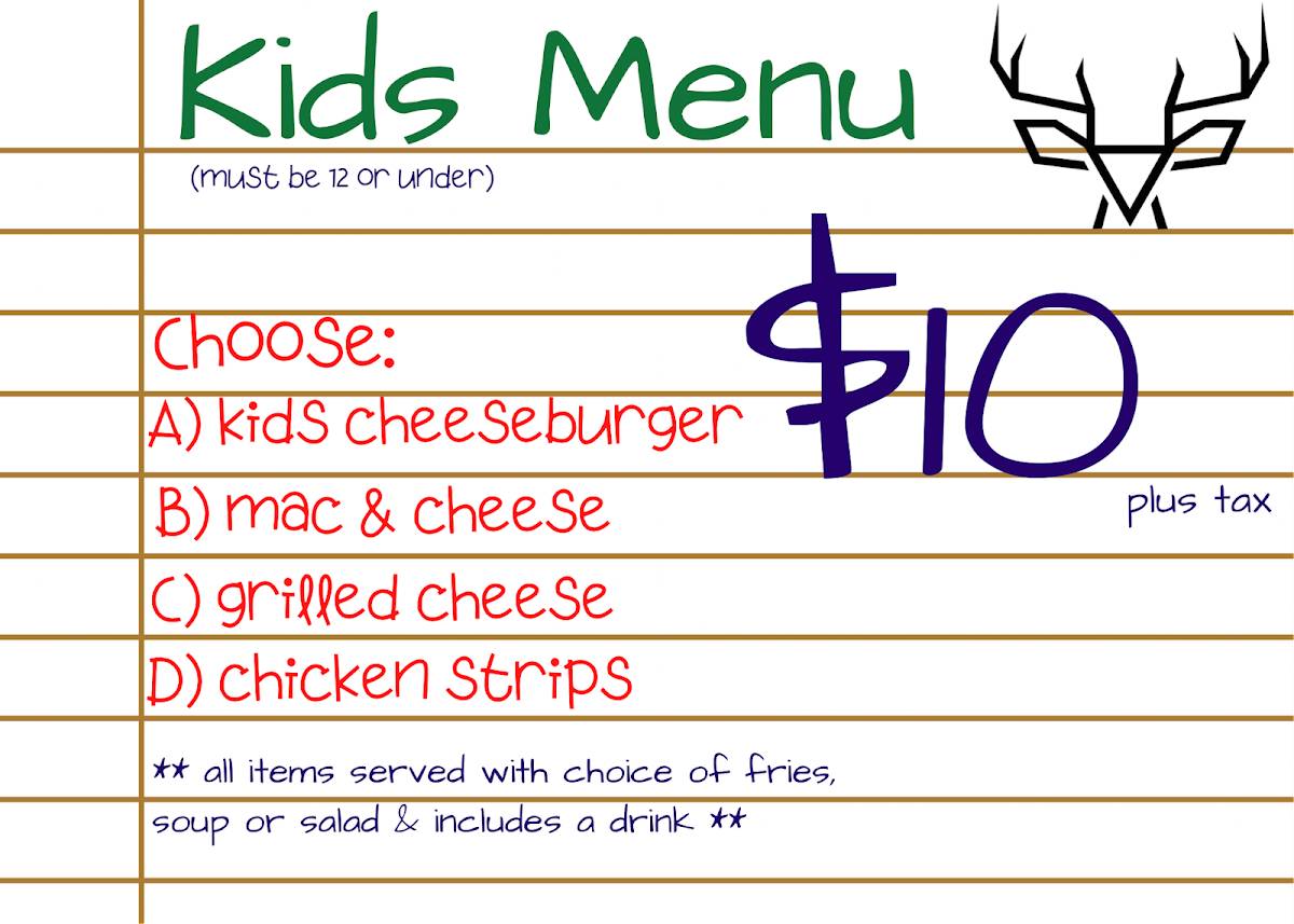 Menu at The Rack Bistro pub & bar, Langford