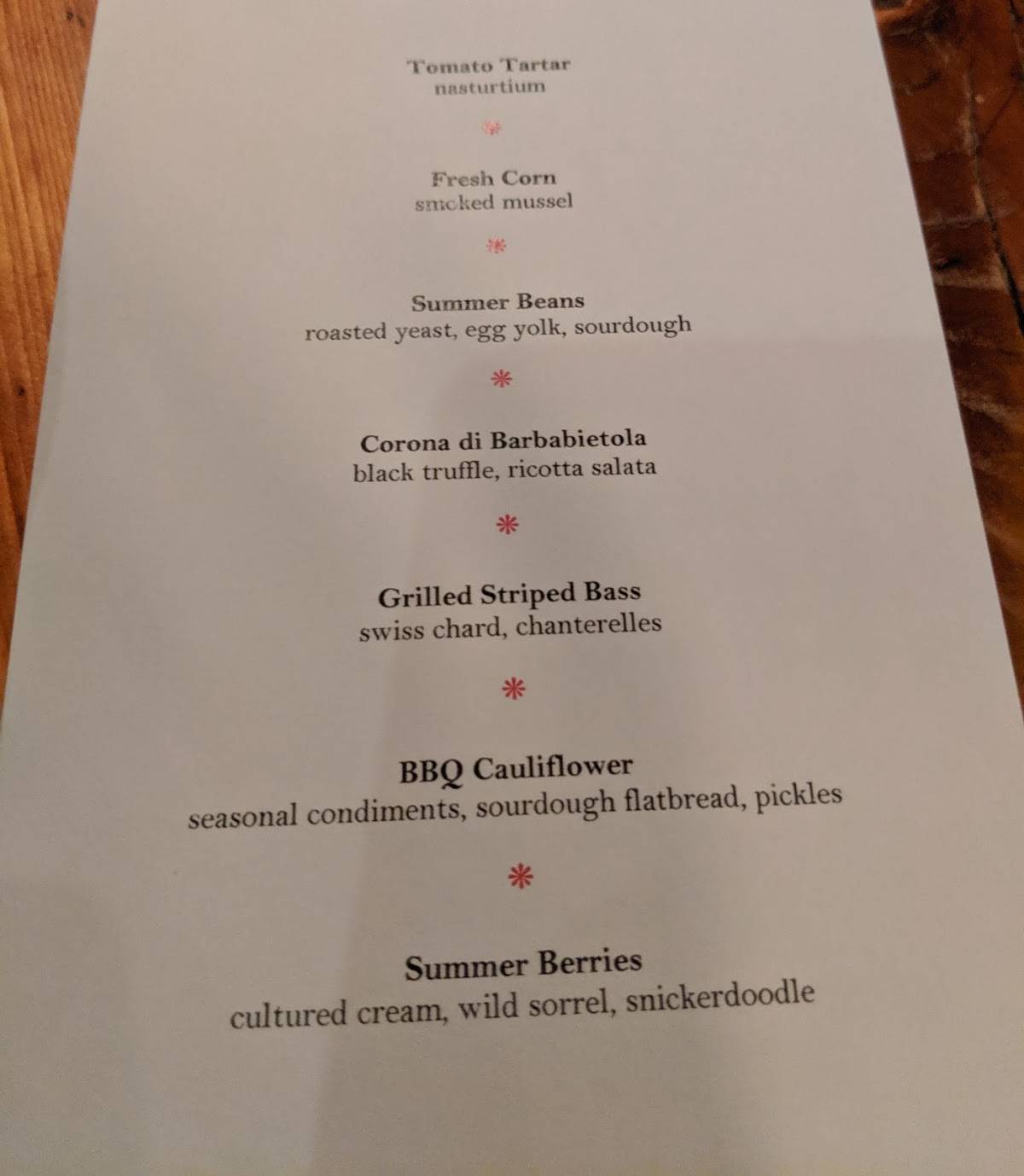 Menu at Steel & Rye restaurant, Milton