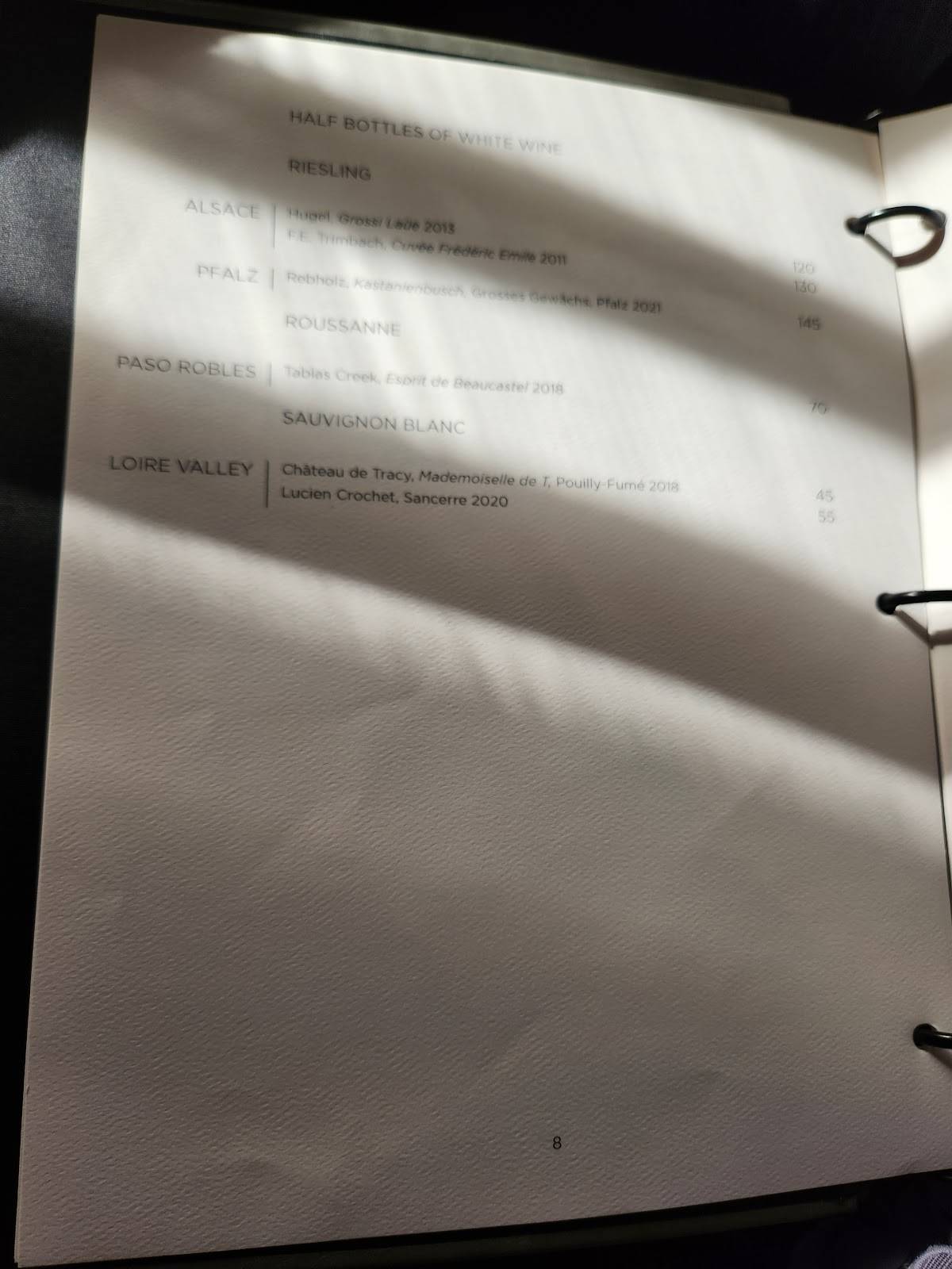 Menu at SingleThread Farm Restaurant Inn, Healdsburg