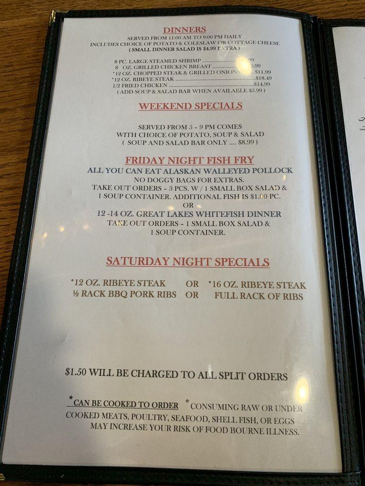 Menu at Jolly Inn BBQ, Germfask, 8019 Michigan 77