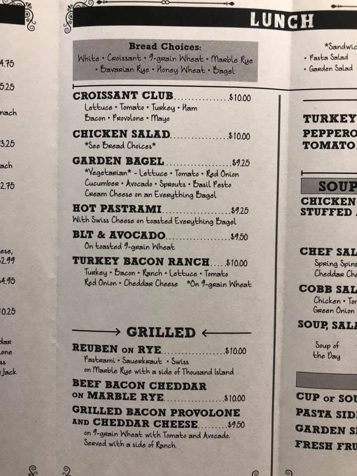 Menu at Blue Ridge Coffee pub & bar, Casper, Wyoming Blvd SW