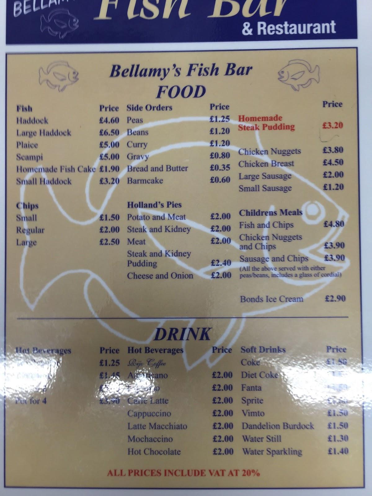Menu at Carleton restaurant, PoultonleFylde