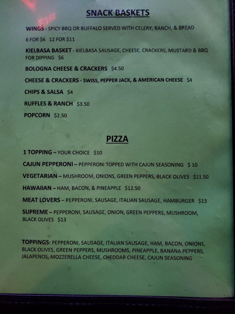 Menu at Players Inn pub & bar, Nashville, Old Harding Pike Suite B