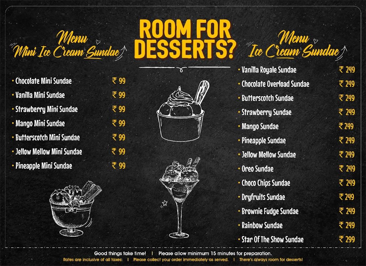 Menu at ROOM FOR DESSERTS?, Amravati