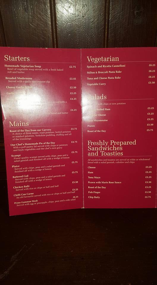 Menu at The Cottage Inn pub & bar, Kingswinford, 534 High St
