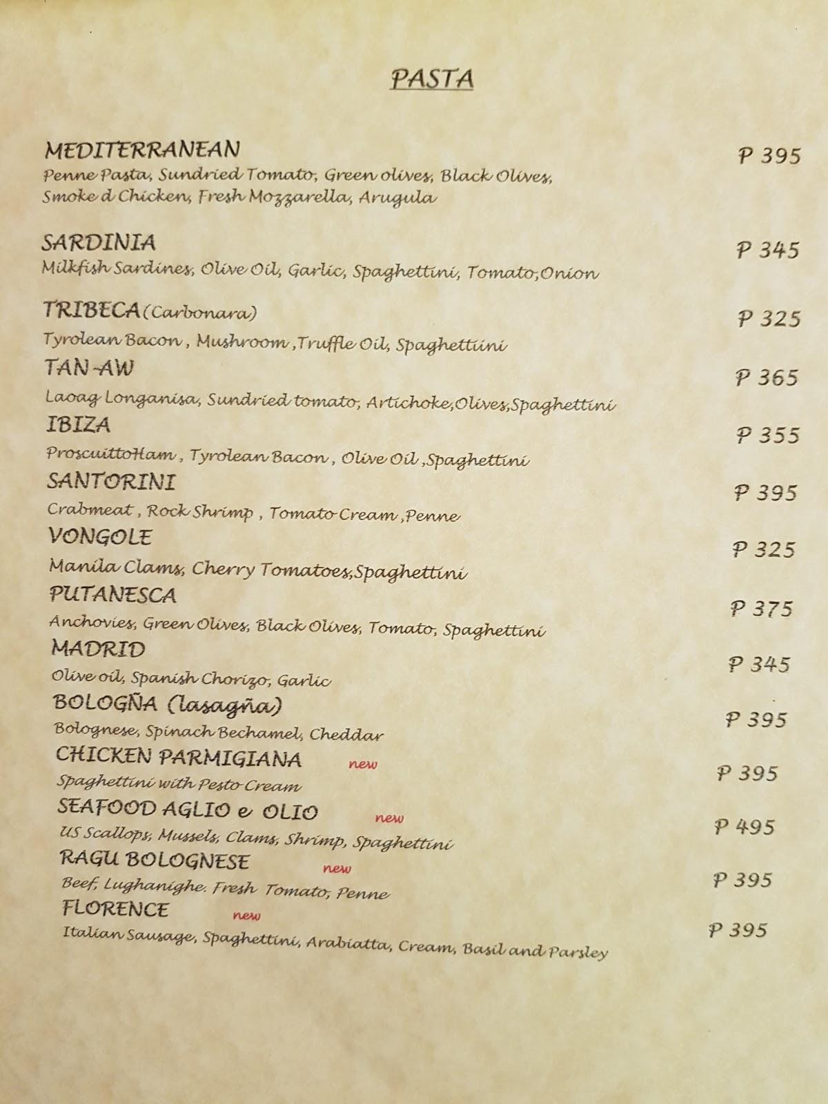 Menu at Café Rizal by Peppermill cafe, Antipolo, H5J7+GP3