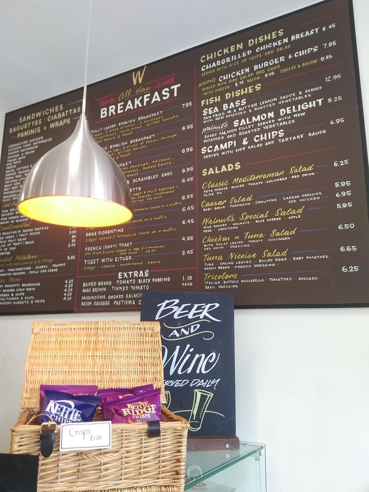 Menu at Walnuts Cafe Chislehurst, Chislehurst, 7 Royal Parade