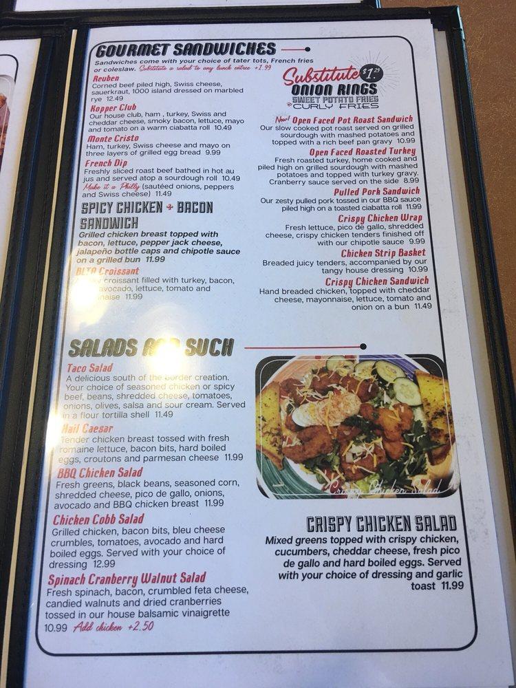 Menu at Kopper Kitchen restaurant, Boise