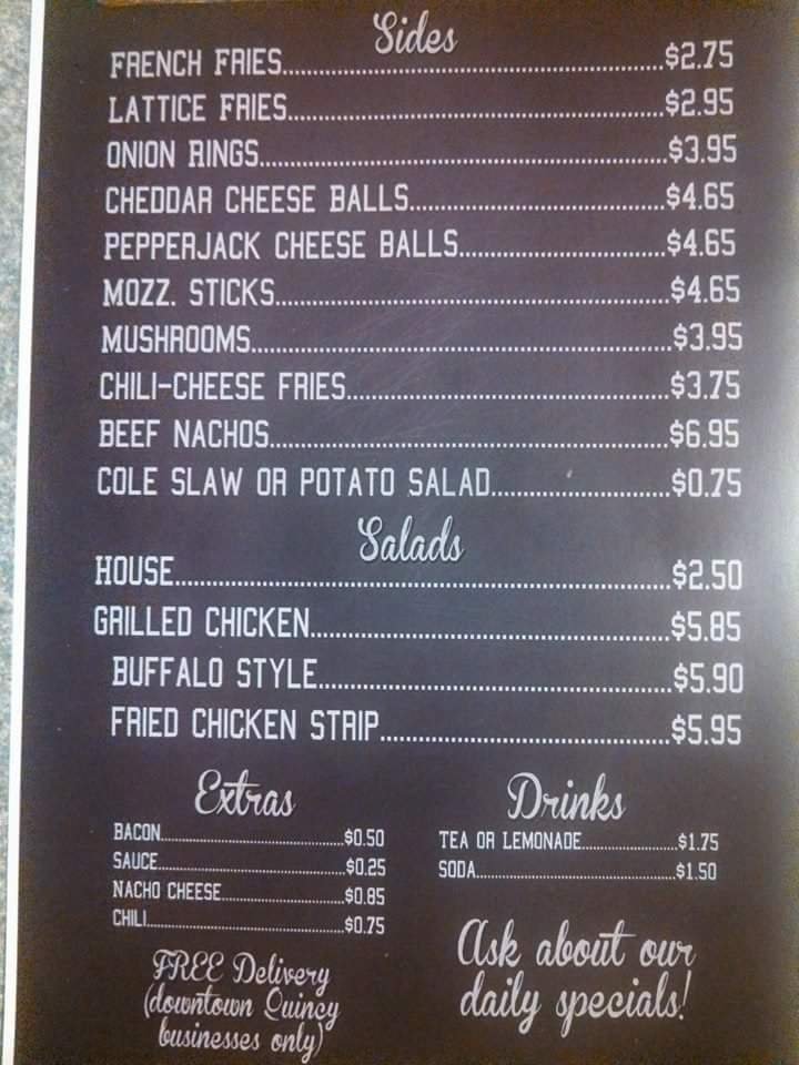 Menu at The Scoreboard pub & bar, Quincy, 234 S 8th St