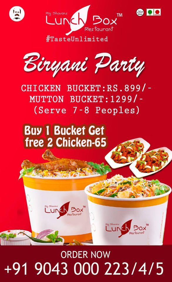 Menu at Rajbhavan F&B (LunchBox), Coimbatore