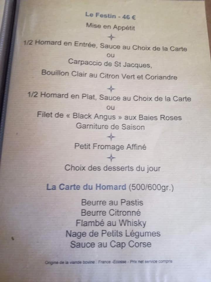 Menu at LE SAFRE restaurant, BuislesBaronnies