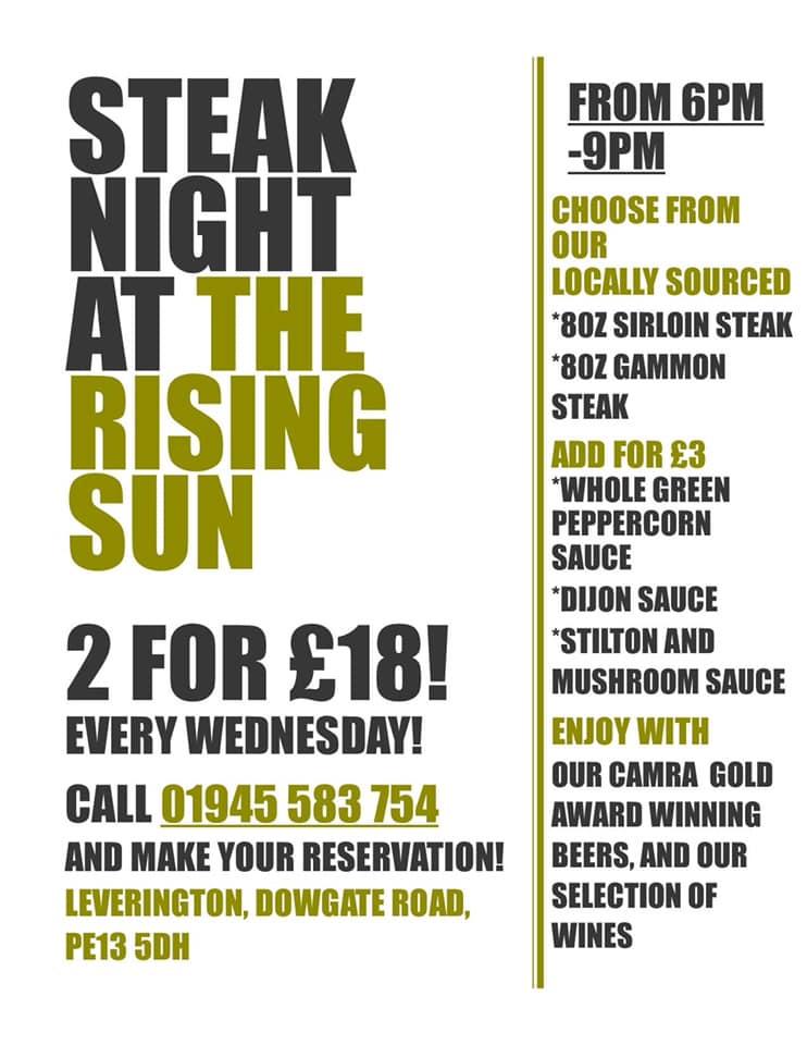 The Rising Sun Inn in Wisbech Restaurant reviews
