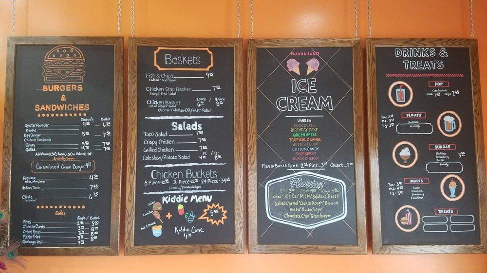 Menu at The Country Drive In restaurant, Tyndall