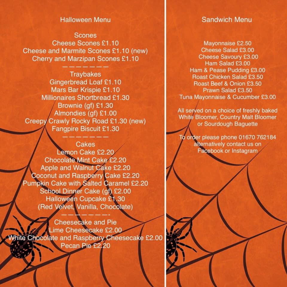 Menu at Gingerbread Cafe, Broomhill