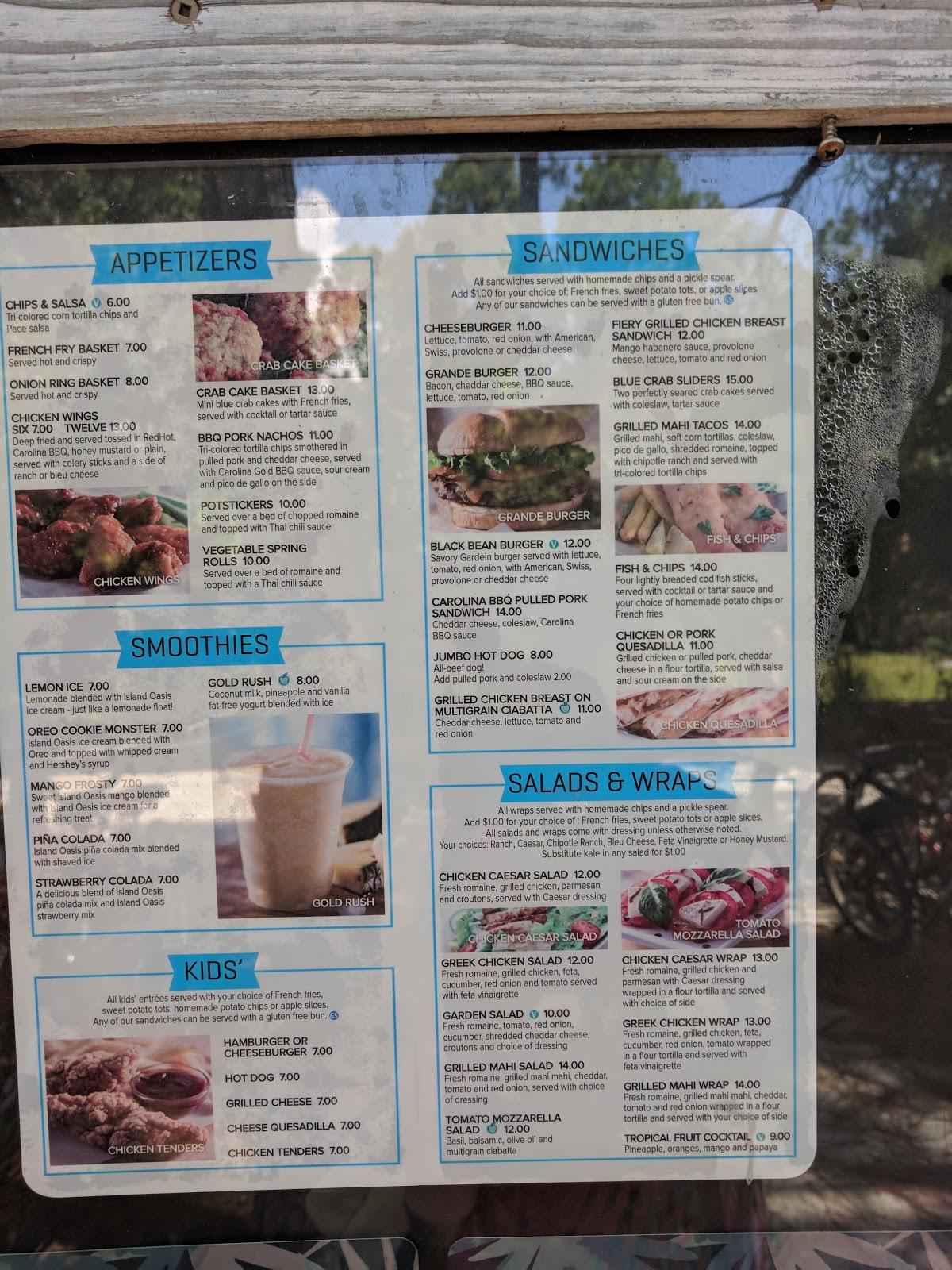 Menu at Loggerhead Landing pub & bar, Hilton Head Island