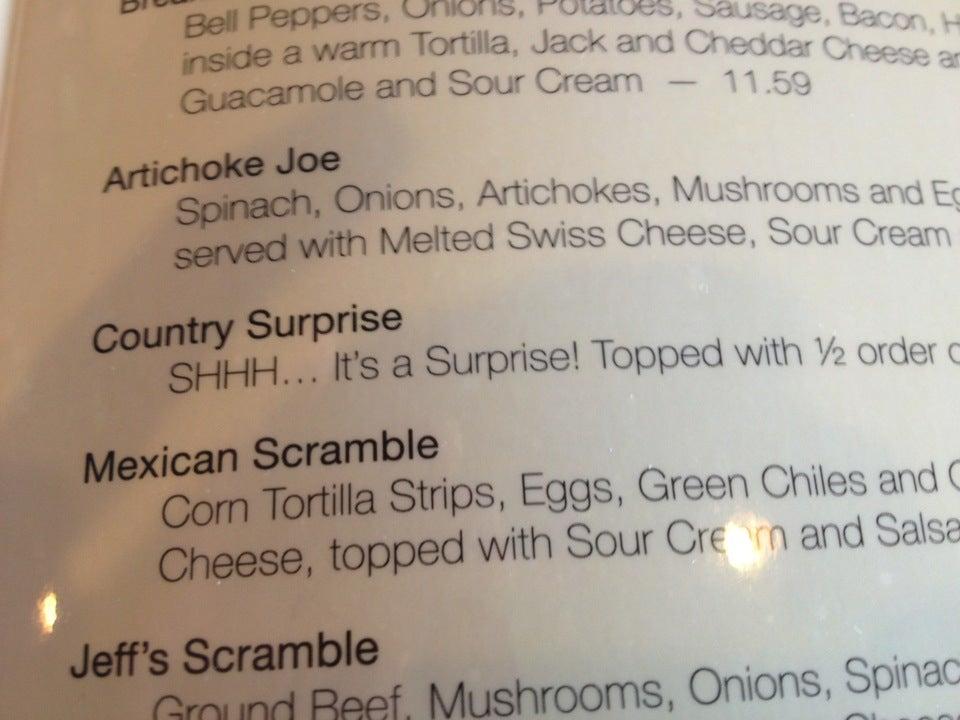 Menu at Nibbley's Cafe, Klamath Falls