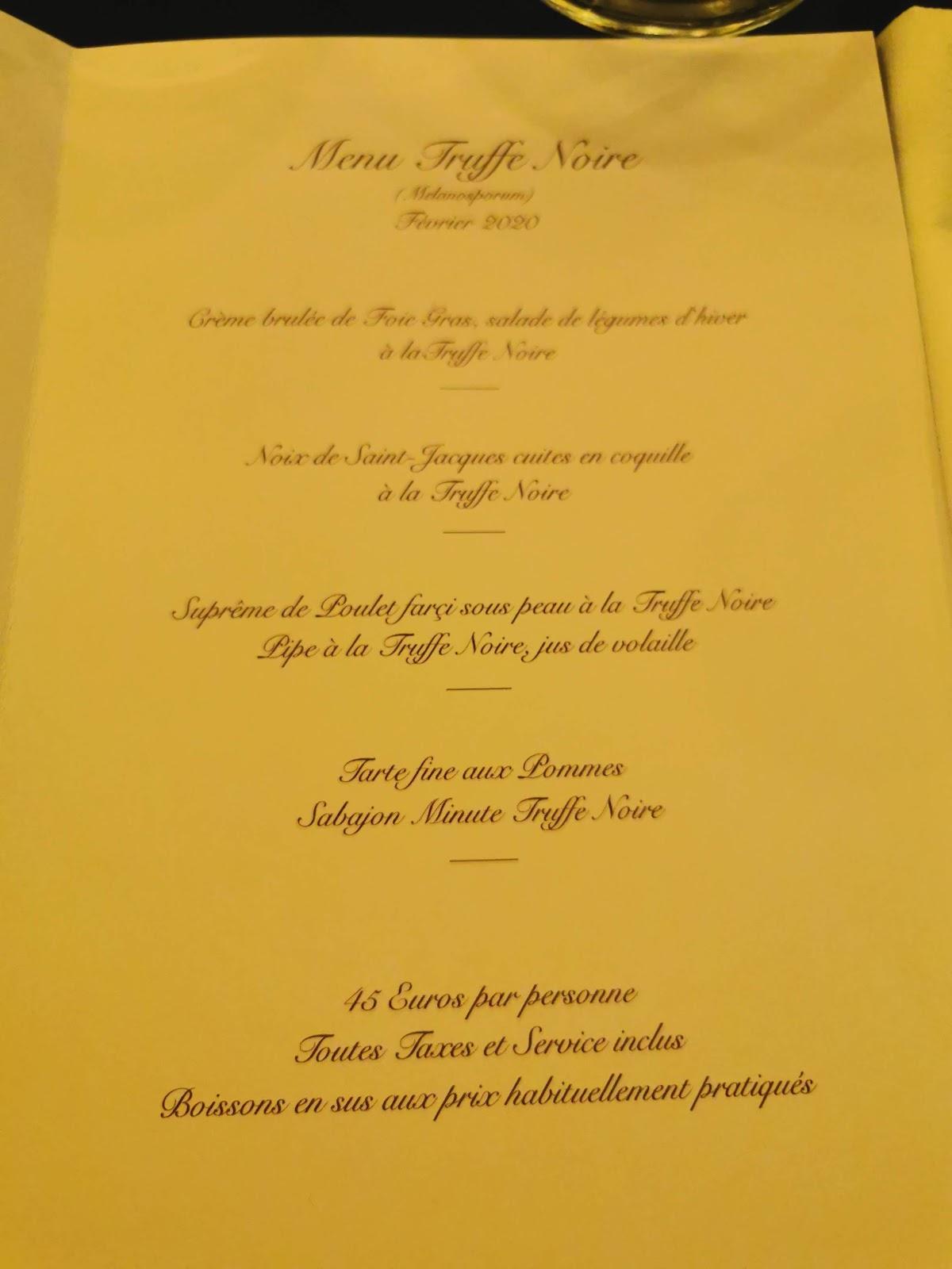 Menu at Pates & Raviolis restaurant, Lyon