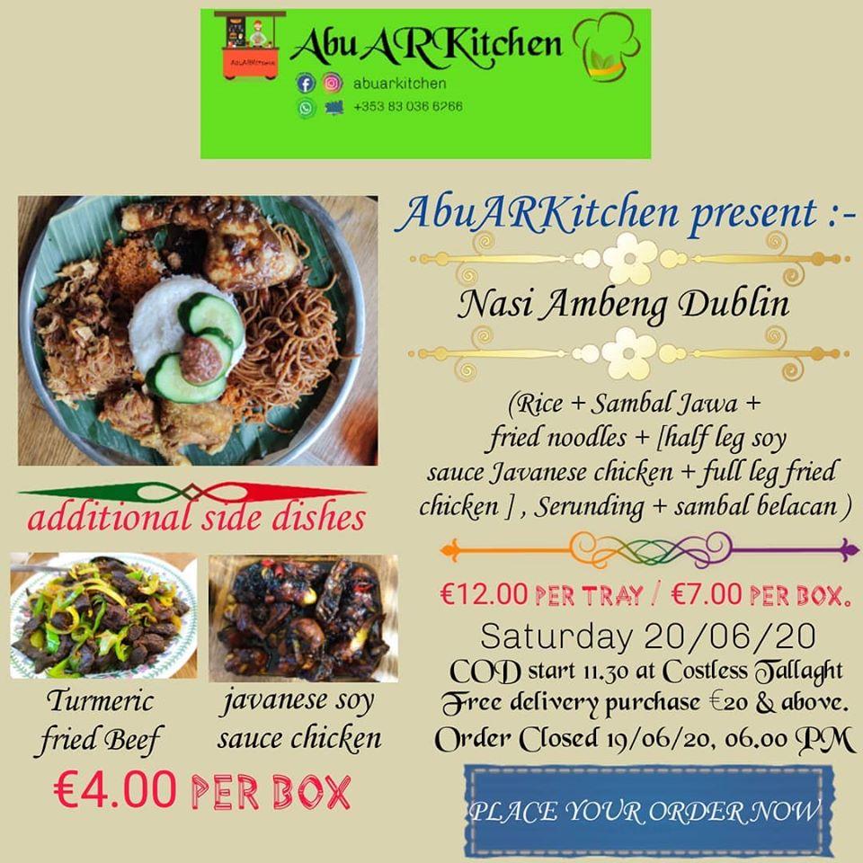 Menu at ART Kitchen, Ireland