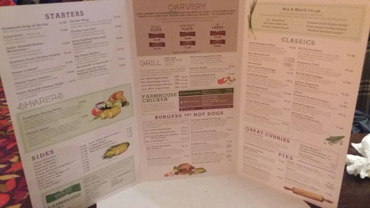 Menu at Rookery Wood Farm pub & bar, Crewe