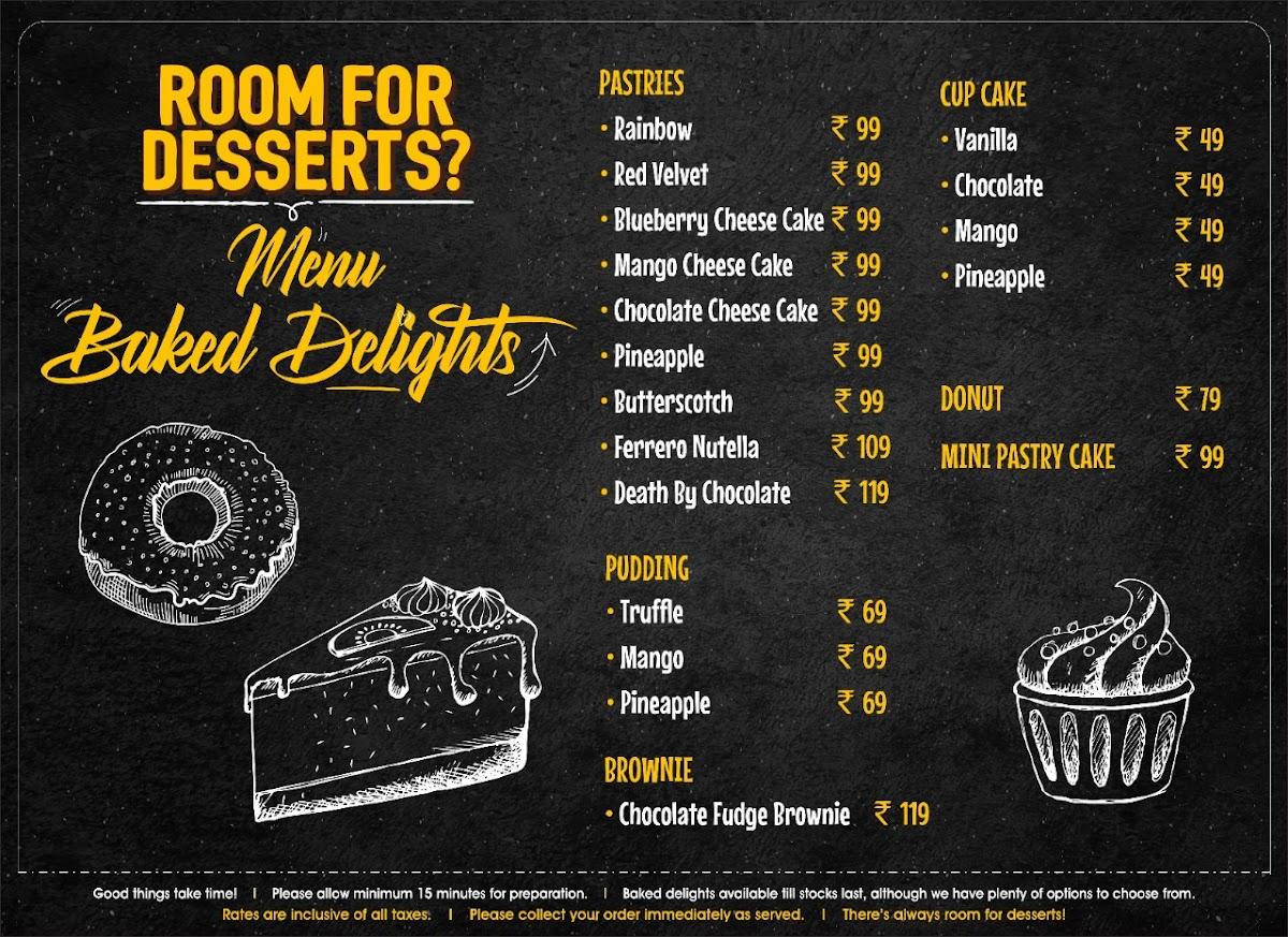 Menu at ROOM FOR DESSERTS?, Amravati