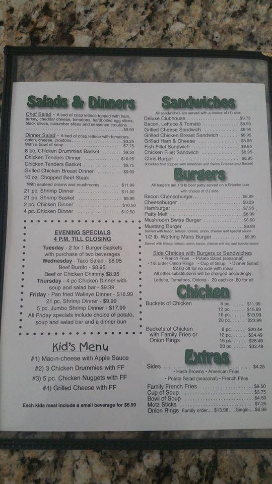 Menu at Beavers Café cafe, Minto