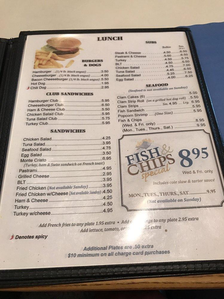 Menu at Breakfast Nook restaurant, Bellingham