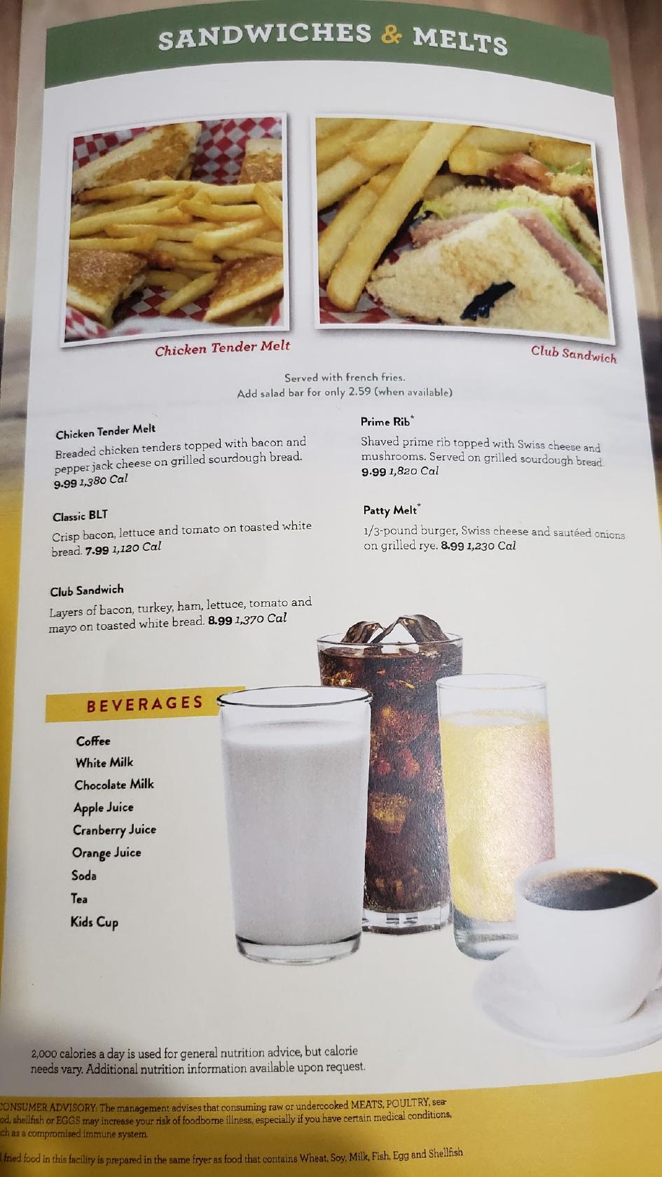 Menu at Hearty Platter Bonduel cafe, Bonduel