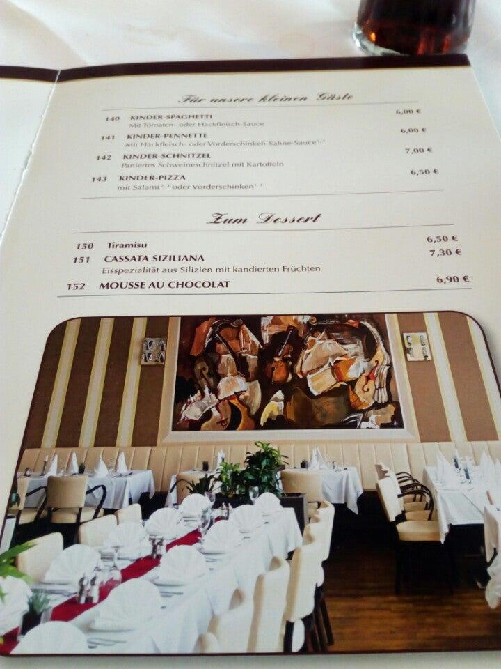 Speisekarte von Ristorante Cello restaurant, Bad Kreuznach