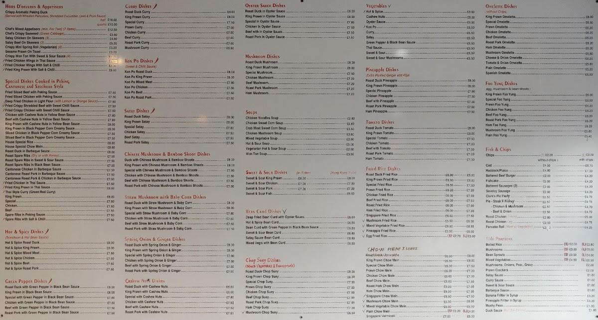 Menu at Frampton Fish Bar, Frampton Cotterell