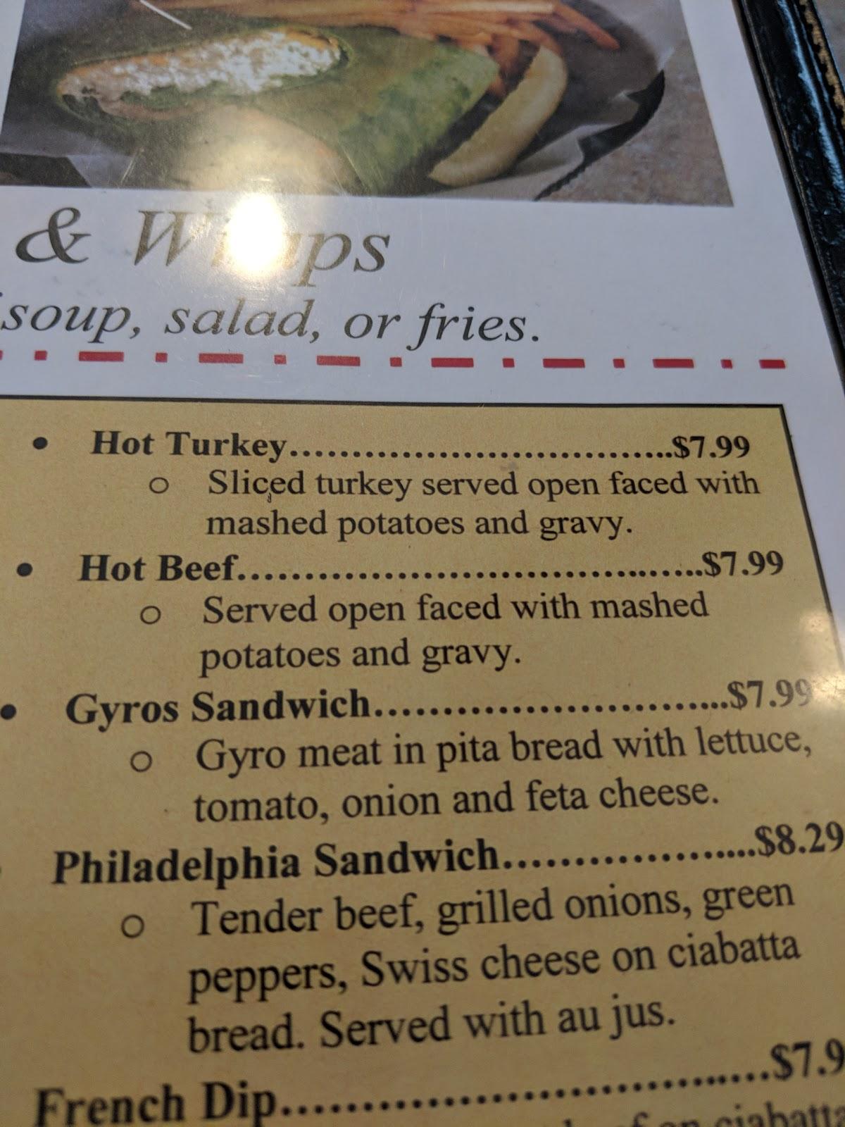 Menu at Rice Lake Family Restaurant, Rice Lake