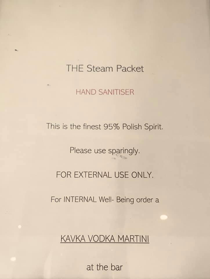 Menu at The Steam Packet pub & bar, Littlehampton