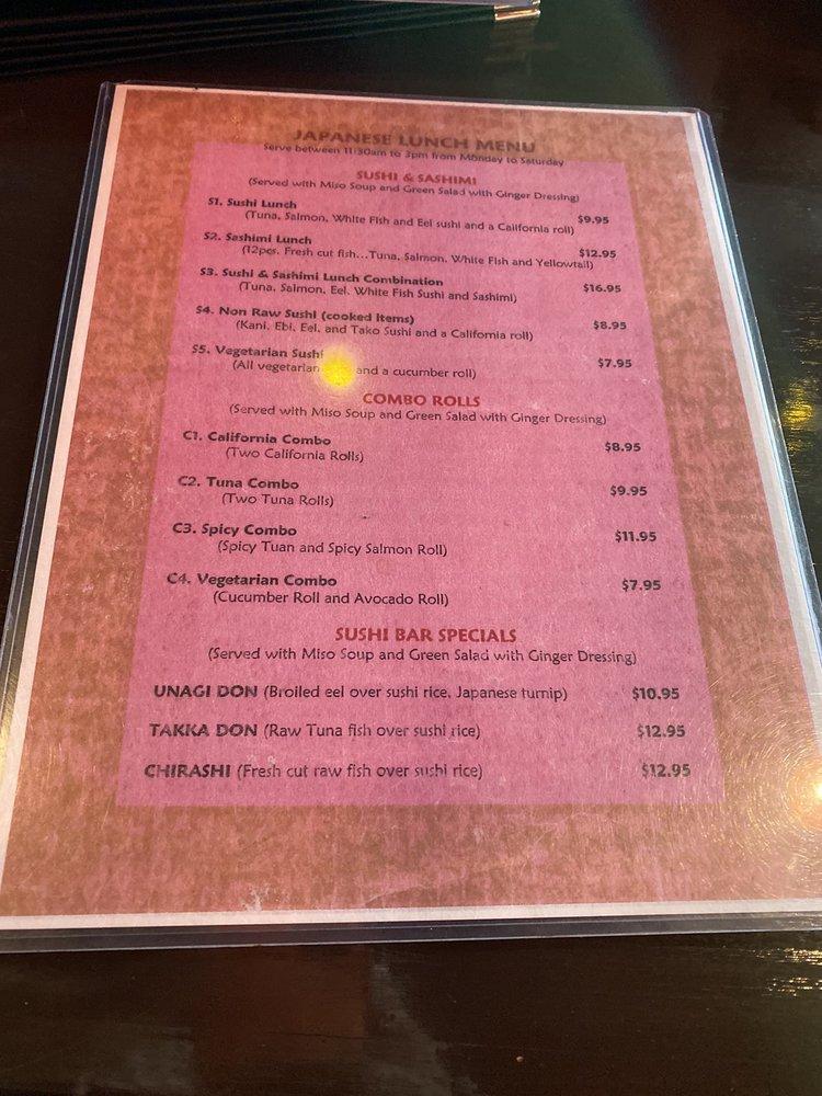 Menu at Wild Rice Pan Asian Restaurant, King of Prussia