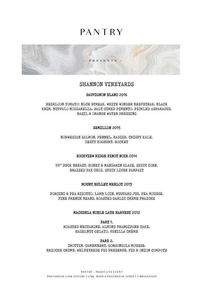 Speisekarte von Pantry restaurant, Sandton, Posthouse Link Centre