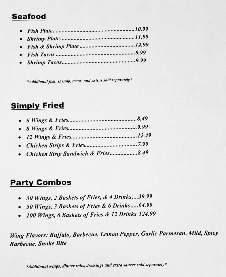 Menu at Simple Cafe, Alto Bonito