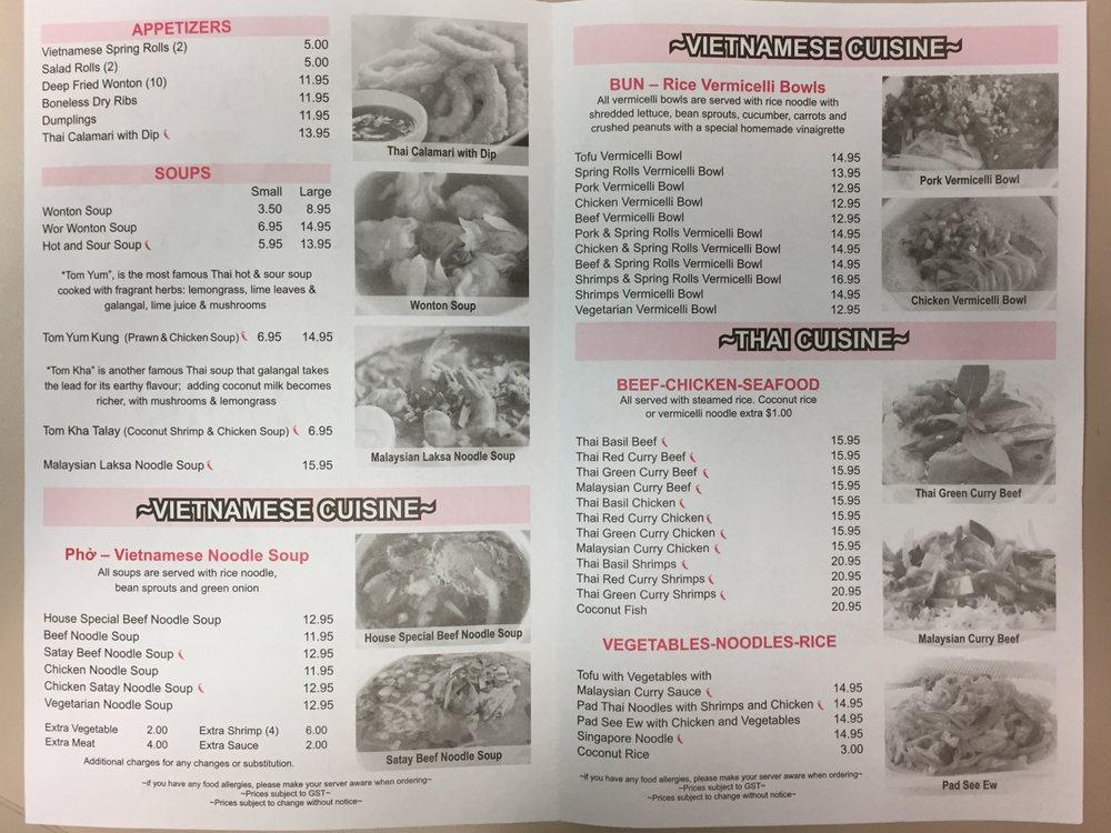 Menu at Coconut Tree Restaurant Ltd, Edson
