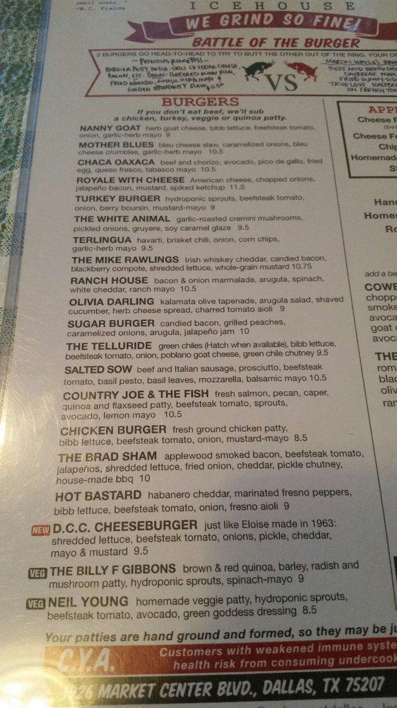 Menu at Rodeo Goat pub & bar, Dallas, Market Center Blvd