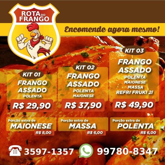 Menu em Rota do Frango restaurante, Campo Bom