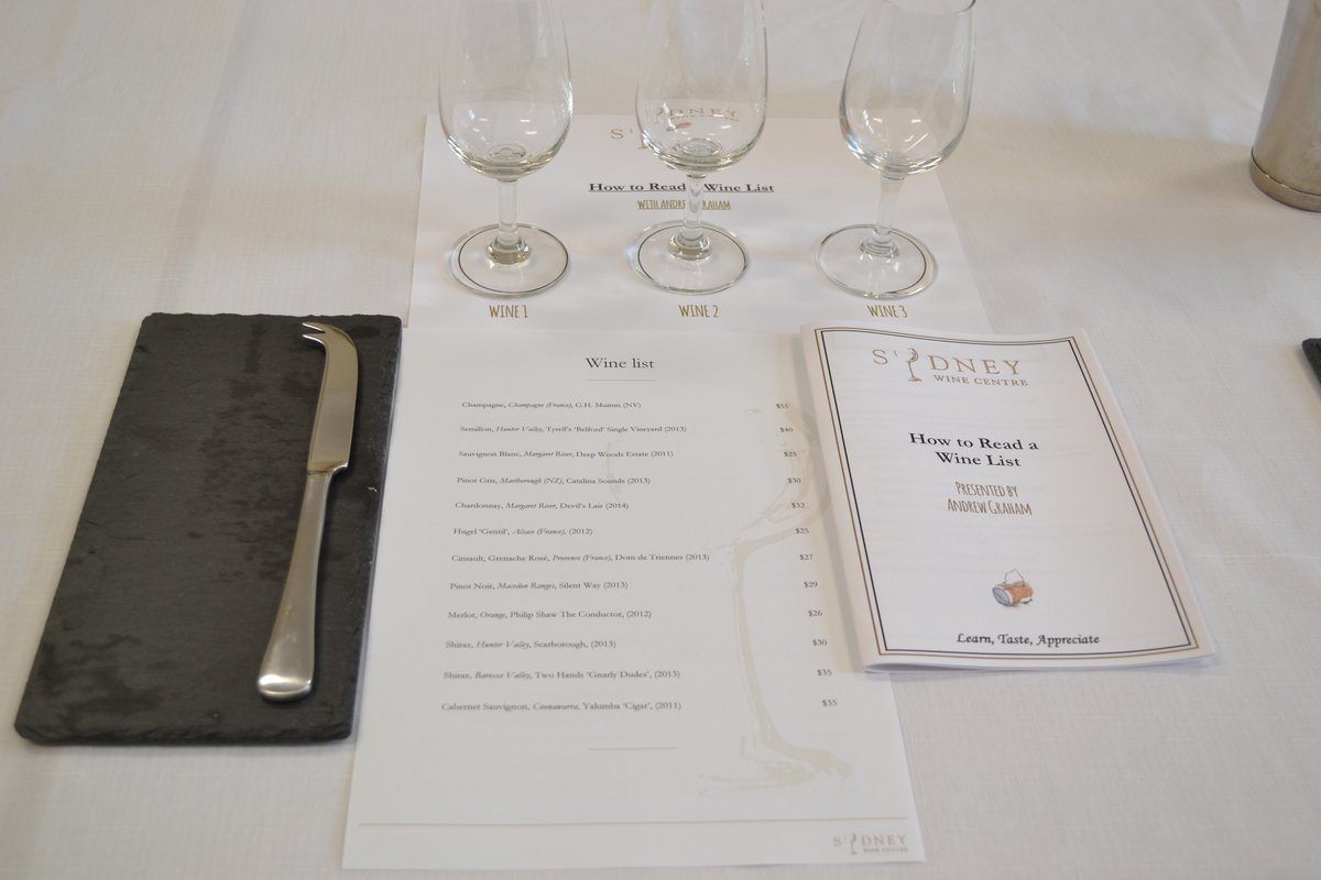 2 week wine appreciation course (7pm 9pm) Sydney Wine Centre