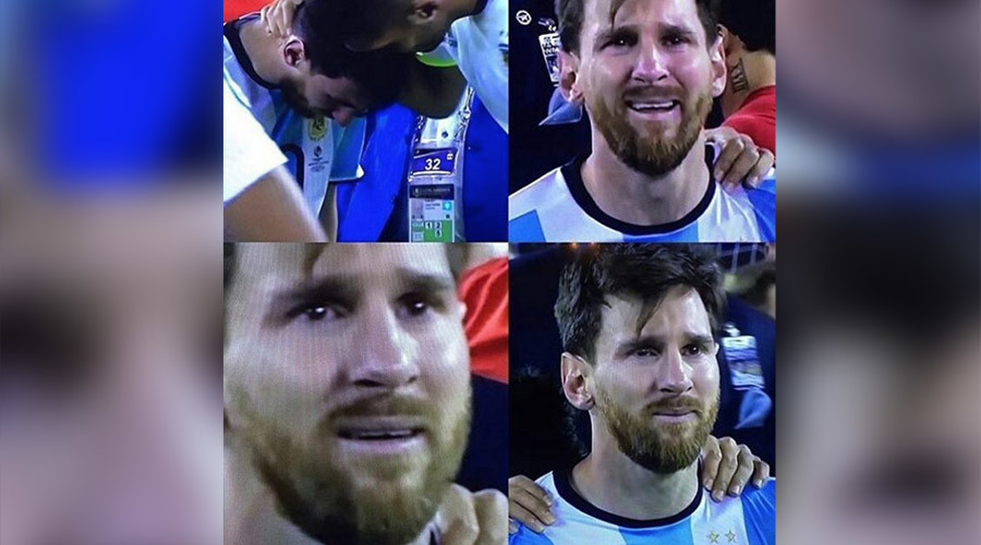 Crying Game Messi Meme erupts online after soccer star’s Copa America